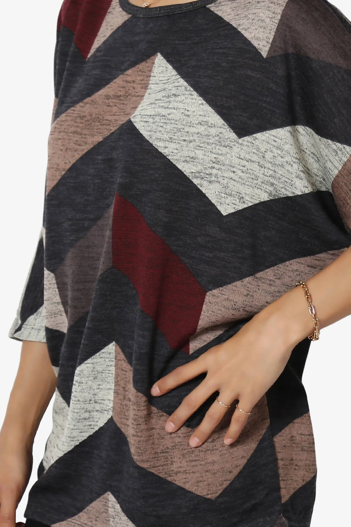 Wanda Printed Dolman Sleeve Top