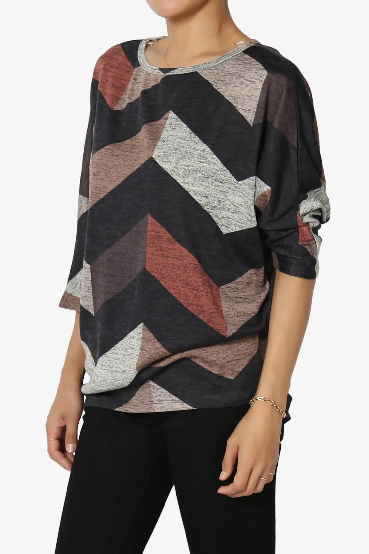 Wanda Printed Dolman Sleeve Top