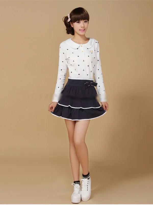 wavy bow tie skirts