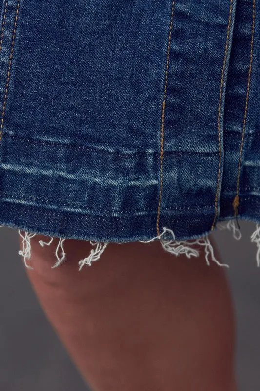 Women's Suspenders Denim Skirt