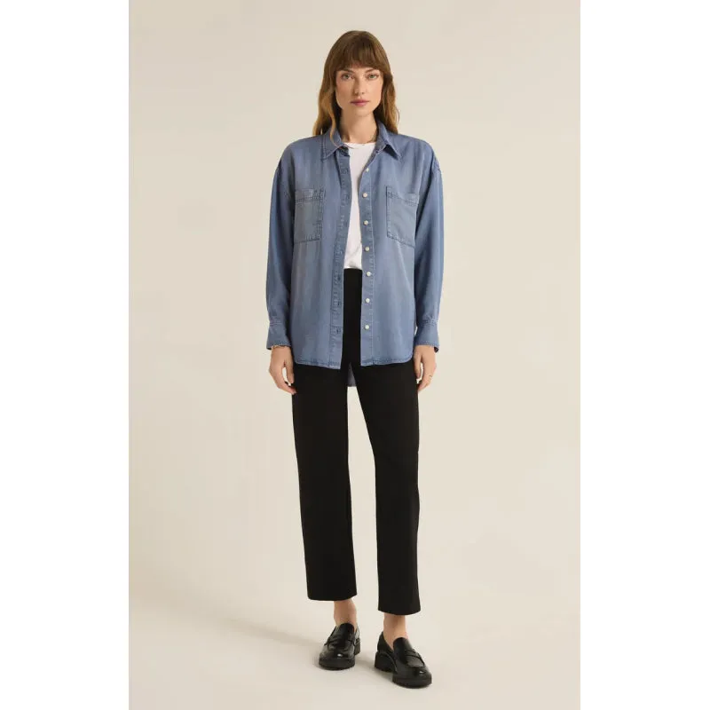 Z Supply Colbie Chambray Top
